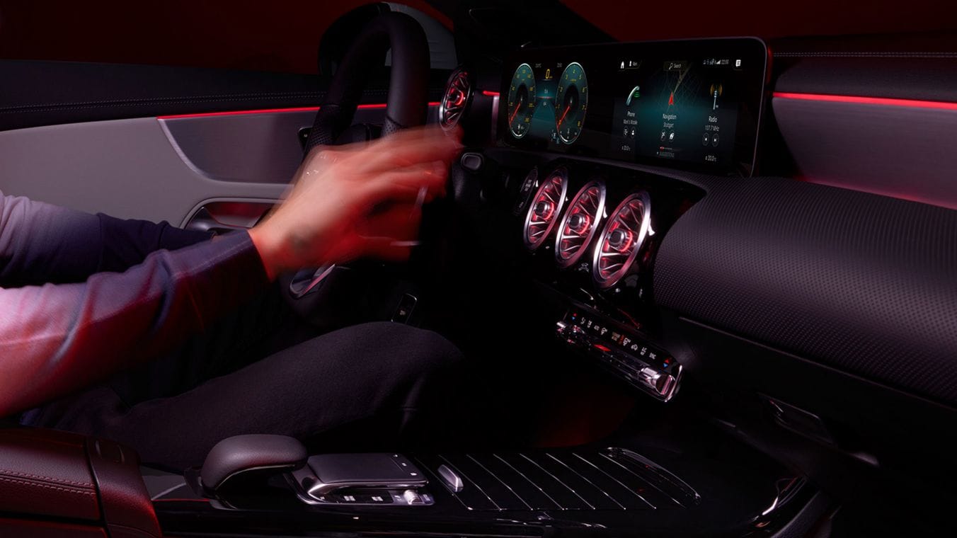 Nell'immagine, gli interni di Nuovo CLA Coupé.