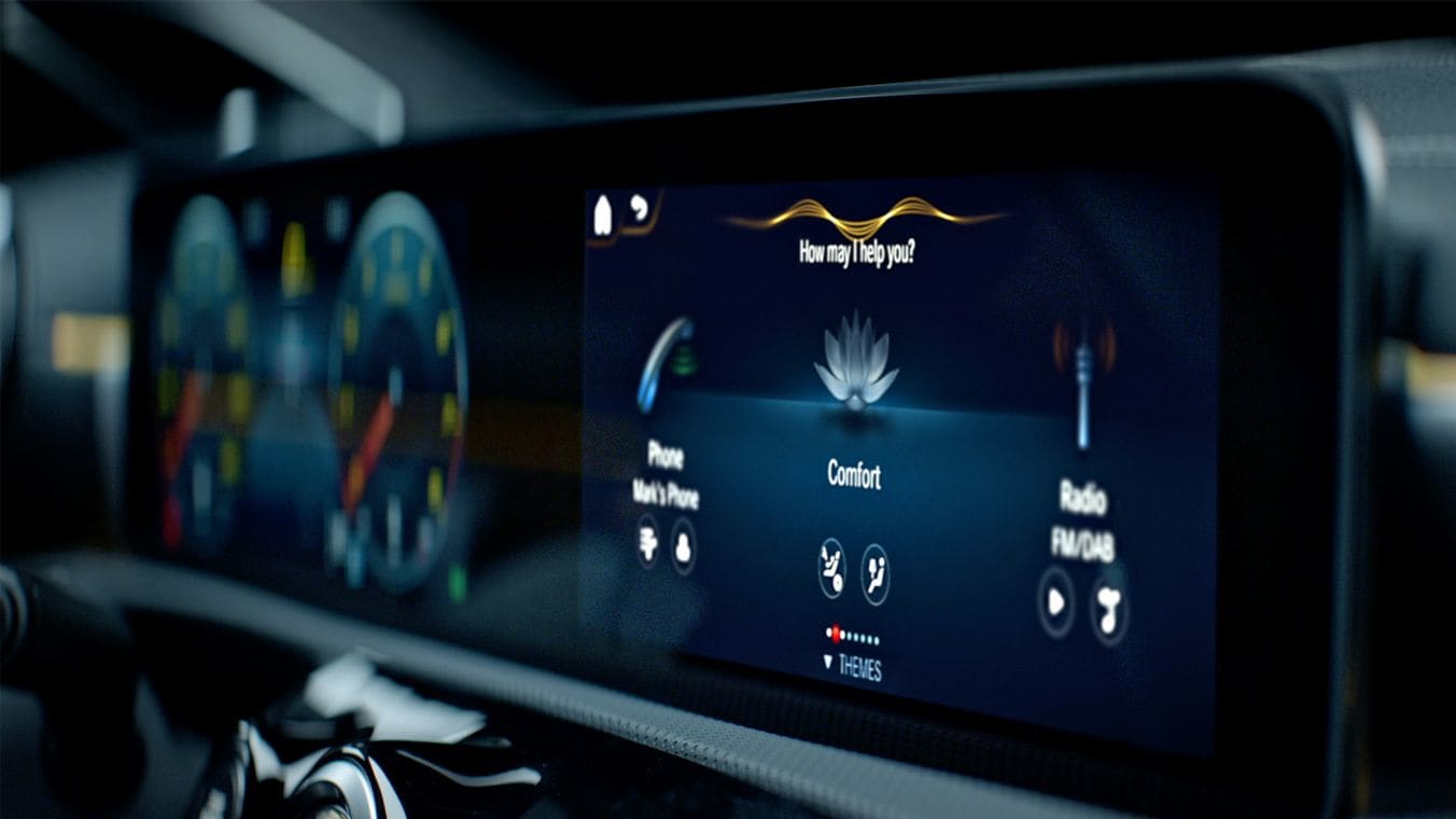 Nel video, il sistema di comando vocale di Nuovo CLA Coupé.