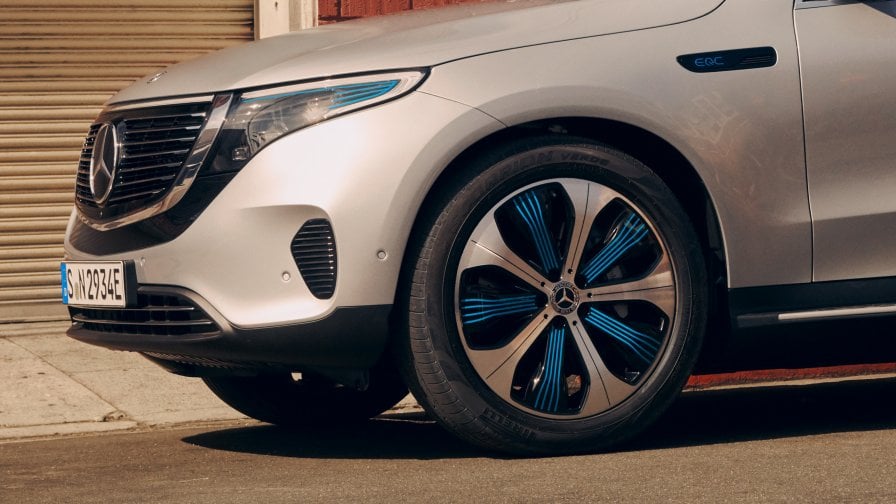 Mercedes-Benz EQC: design dei cerchi EQ Nell'immagine, un cerchio di Mercedes-Benz EQC.