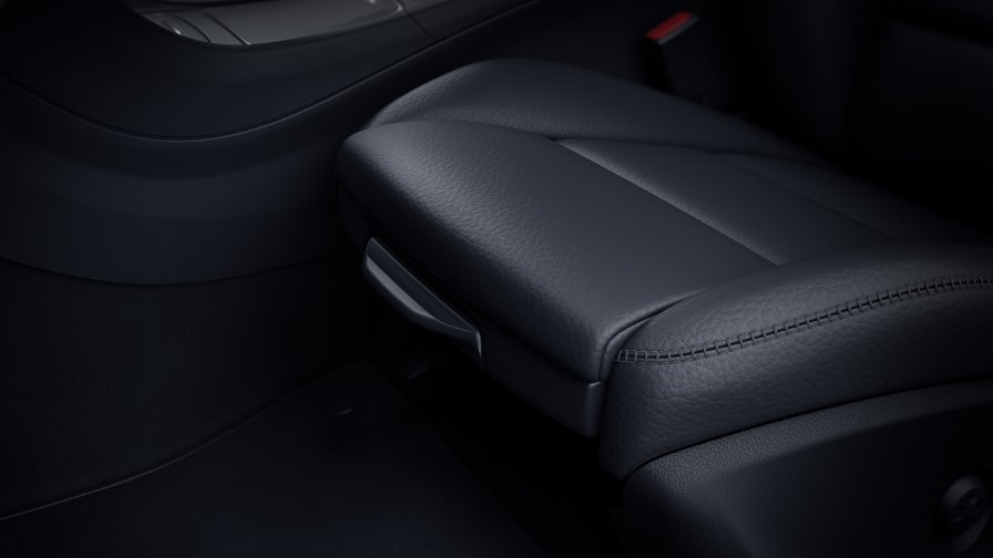 Mercedes-Benz GLA: pacchetto vani portaoggetti Primo piano del box portaoggetti sotto il sedile anteriore di GLA con pacchetto vani portaoggetti.